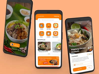 Meatballs App 3d android branding design design app ecommerce ecommerceapp fb food graphic design illustration indonesia indonesianfood ios logo meatballs ui uiux ux vector