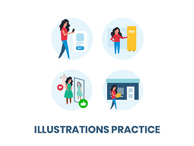 Illustrations Practice adobe branding graphic design illustration illustrator