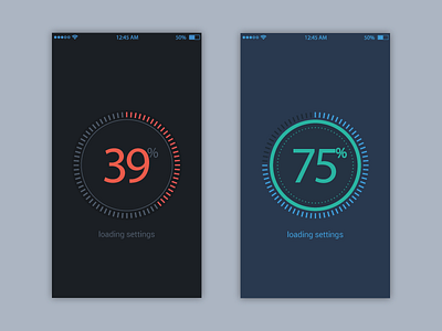 Application Loading loader mobile ui