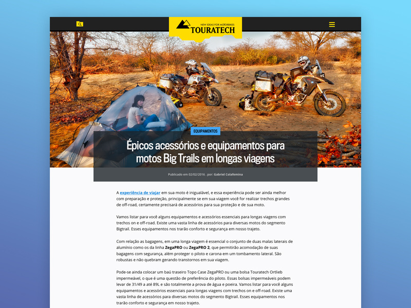 Blog Layout touratech ps ui layout blog