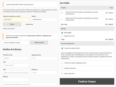 Checkout User Interface