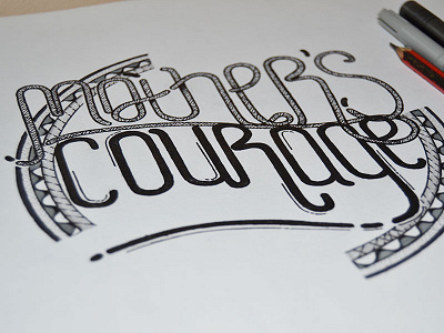 Mother's Courage Lettering hand lettering typography