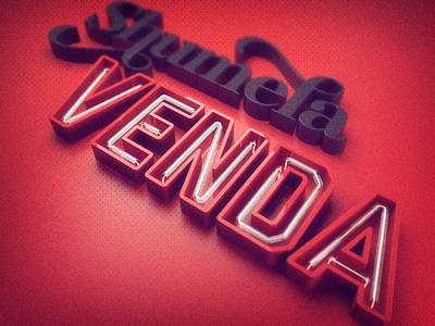 Shumela Venda Neon 3d typography