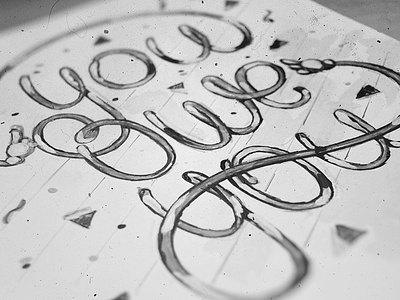 You Owe You hand lettering