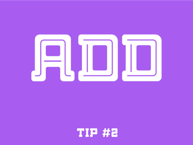 Typo Tips #3 Add Contrast