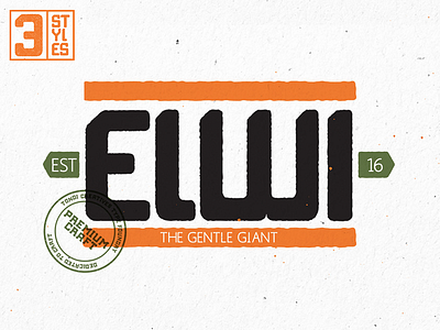 Elwi The Giant display font font sans serif typeface typography