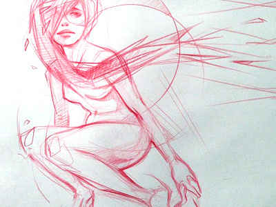 red pencil sketch drawing pencil sketch