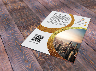 Flyer design branding company profile design flyer design illustration vector