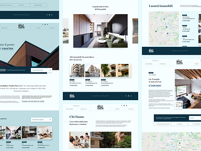 Immobiliare Studio Due - Website UI art direction design interface map page layout real estate ui user experience user interface ux web website
