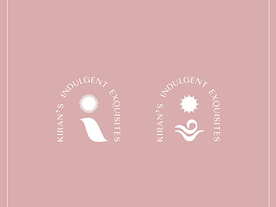 KIE / Kiran's Indulgent Exquisites branding design icon illustration logo vector