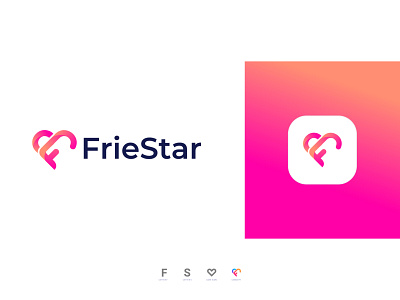 Creative logo design for friestar abstract app best logo design best modern logo brand brand identity brand identity designer branding branding designer colorful design designer f logo fs identity designer illustration logo love logo modern logo s logo