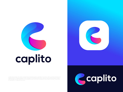 Modern C letter logo design