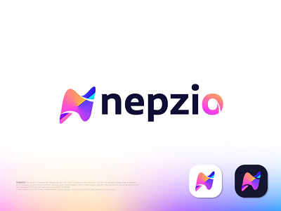 Modern N letter logo design for nepzio