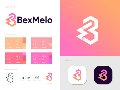 Branding (B+M) modern logo design for BexMelo