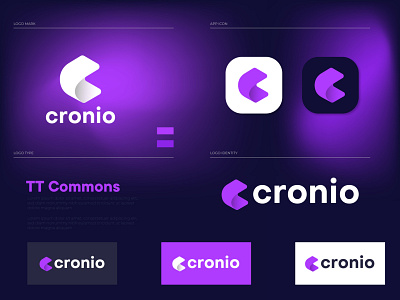 Brand identity design for cronio