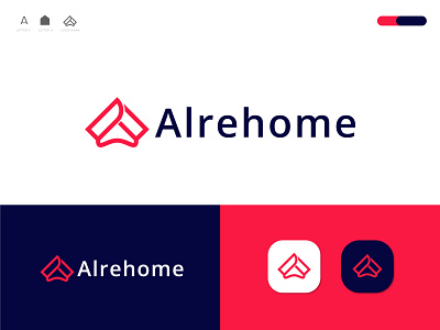 Alrehome logo design concept