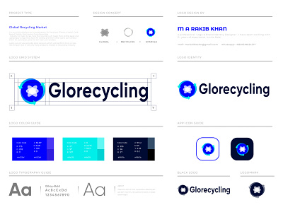 Brand identity design for Global Recycling Company brand design brand identity brand identity designer branding brandmark corporate identity design global logo illustration logo logo design logo designer logotype mark modern logo print recycling company symbol typography visual identity