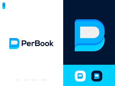 Modern (B+P) Logo design for PerBook
