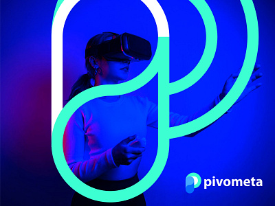 Brand identity design for Pivometa - Infinity metaverse agency