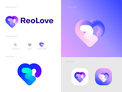 Brand Identity dating app logo design for ReoLove