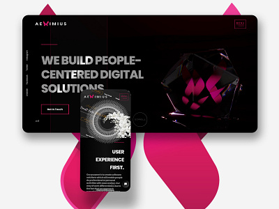 AEXIMIUS BRAND - NEW WEBSITE agency animation art business creative design diamond graphic design modern studio ui website