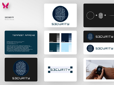 S3CUR1TY - Brand Book branding creative design edgy futuristic graphic design illustration logo modern pixels security