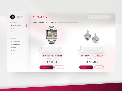 Luxury NFT Marketplace - METALUX