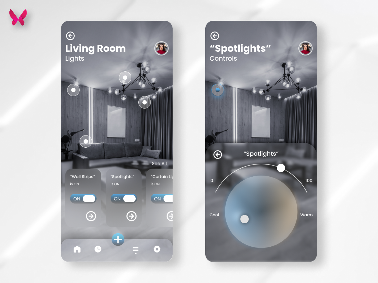 Smart Home Lighting App by Aeximius SA on Dribbble