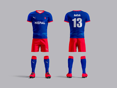 Nepali Football Team Jersey - Concept Design concept art graphic design jersey sports design