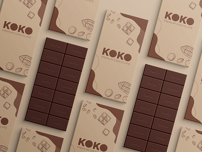 Koko Premium Chocolate - Packaging Mockup