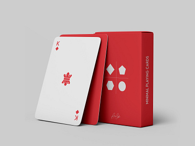 Minimal Playing Cards Mockup branding design graphic design mockup design packaging playing cards
