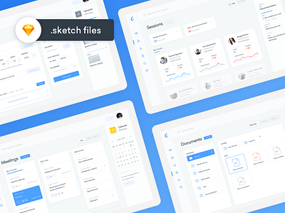 ooto Productivity Dashboards app calendar cards dashboard data files free freebie interface kit landing meeting page product schedule sketch stats team ui webapp