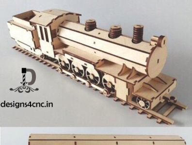 laser cutting locomotive train engine 3d artcam cnc design door illustration laser stl