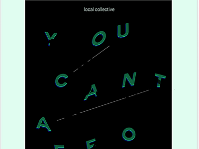 Local Collective poster typography