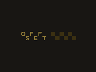Off Set Logo Option brand clothing design graphic logo typography