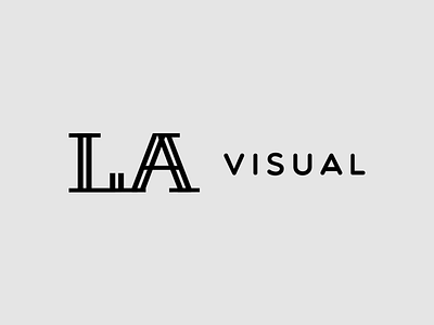 Logo 1 / La Visual, inc. brand concept design identity illustrator logo