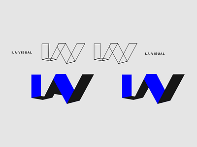 Logo 2 / La Visual, inc. brand concept design identity illustrator logo