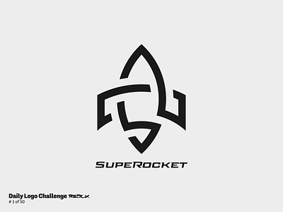 Daily Logo Challenge Redux, Day 1: Rocket branding dailylogochallenge design logo rocket scifi space vector