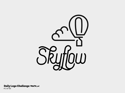 Daily Logo Challenge Redux, Day 2: Hot Air Balloon cloud dailylogochallenge design flight hotairballoon logo