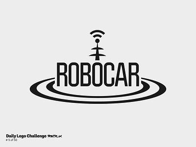 Daily Logo Challenge Redux, Day4: Driverless Car ai autonomous car branding car dailylogochallenge design logo robot typography vector
