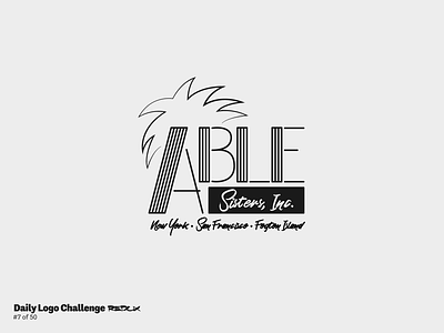 Daily Logo Challenge Redux, Day 7: Fashion Label able sisters animal crossing custom typography dailylogochallenge fashion logo new horizons wordmark