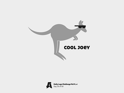 Daily Logo Challenge Redux, Day 19 🦘 animal dailylogochallenge design joey kangaroo logo sunglasses vector