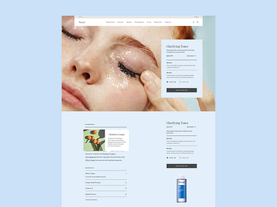Murad – Detail Page design ecommerce murad pdp product detail skincare website