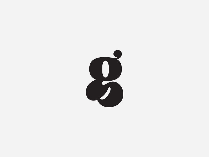 G is for thug typography custom type logo hand drawn g custom hand lettered