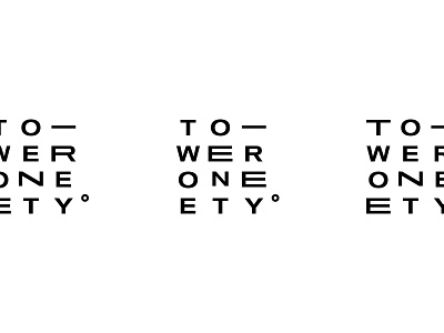 Tower180° branding logo minimal modern