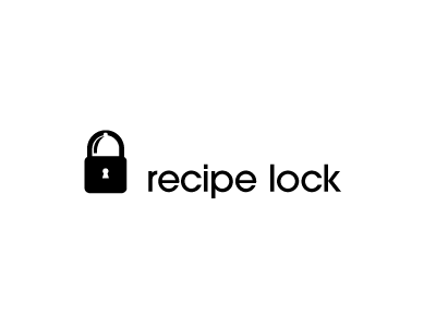 Recipelock lock negative space platter recipe