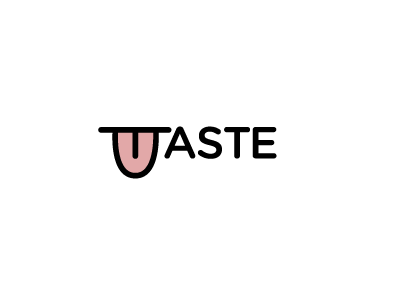 Taste logotype taste tongue
