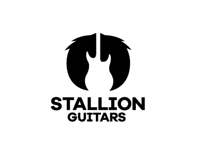 Stallion Guitars guitar horse negative space rock space stallion