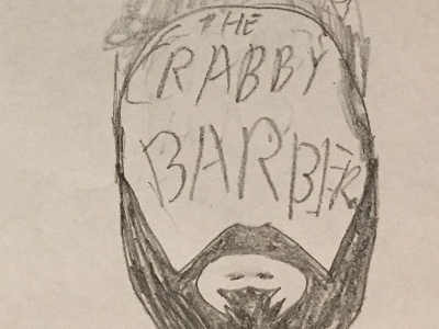 Crab Beard Sketch barber barbershop beach beards claws crab cutting grooming man men negative space sketching