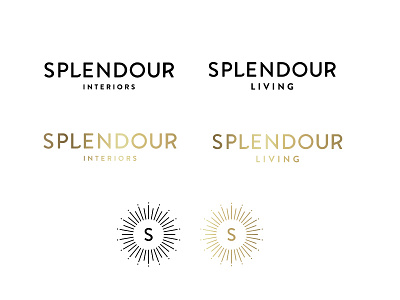 Splendour Logotype agency work flexible gold logo design logodesign logotype luxury mark rebuild recycle s logo symbol type design wordmark